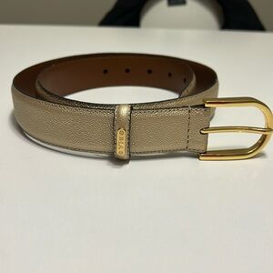 Women’s Ralph Lauren gold belt 1.5 inches thick size medium. NWT